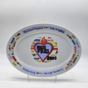 Rare House of Blues 2000 Unity In Diversity Oval Platter 12.5" Proof 2 B5373